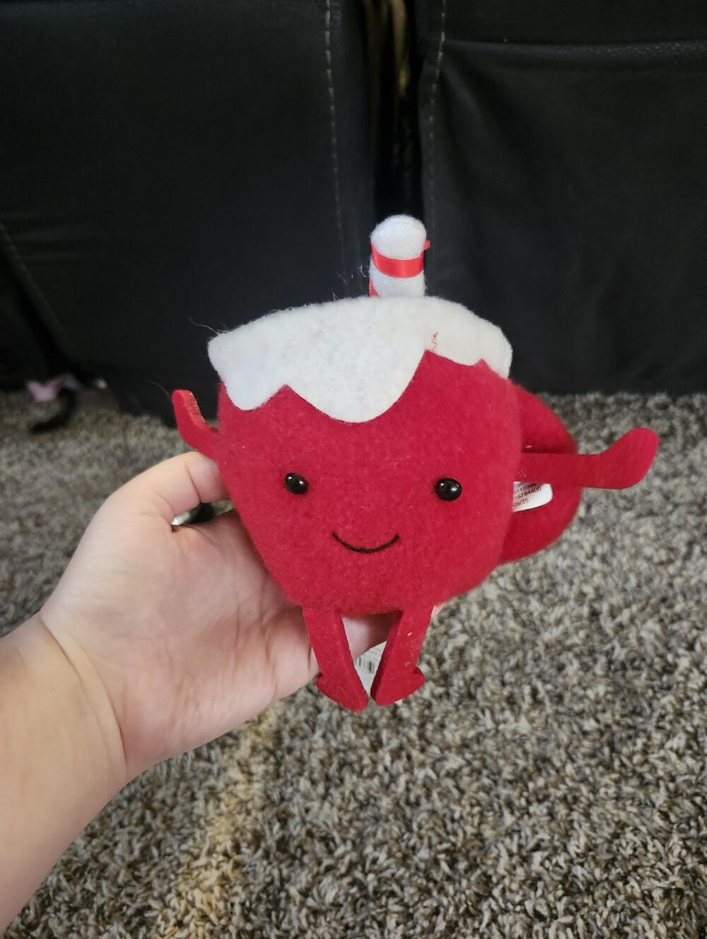 Wondershop Red Plush Cup Holiday Plush with White Top